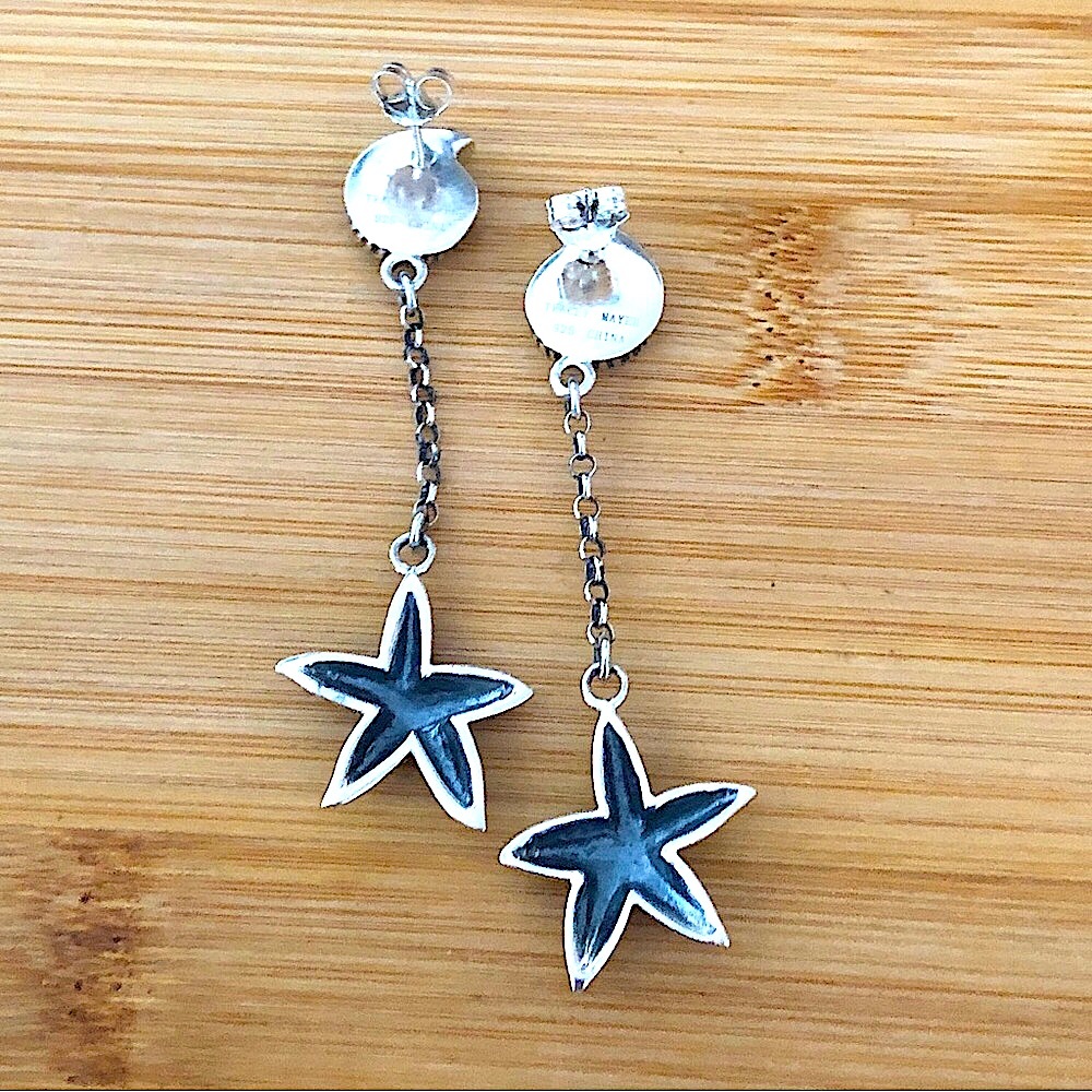 $44  Tracy Mayer Designer Estate Earrings  Sterling  10gr. TRACY MAYER 925 CHINA - Picture 5 of 5